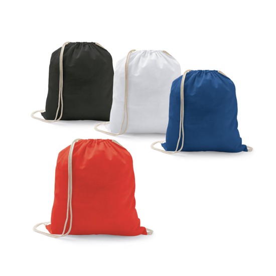 Sacola tipo mochila 100% algodão (100g/m²) Personalizada