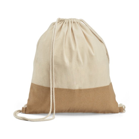 Sacola tipo mochila 100% algodão (160 g/m²) Personalizada