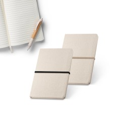 Caderno A5 em linho de capa dura com 192 páginas pautadas (230 g/m²) Personalizado