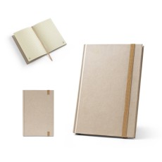 Caderno A5 de capa dura em papel à base de cana-de-açúcar (80% polpa da cana-de-açúcar) com 160 páginas pautadas Personalizado