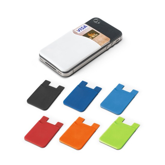 Porta cartões para celular em silicone Personalizada