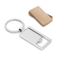 Chaveiro em metal com abridor de garrafas Personalizado