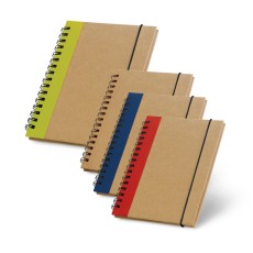 Caderno A6 de capa dura em cartão com 120 páginas lisas reciclado Personalizado