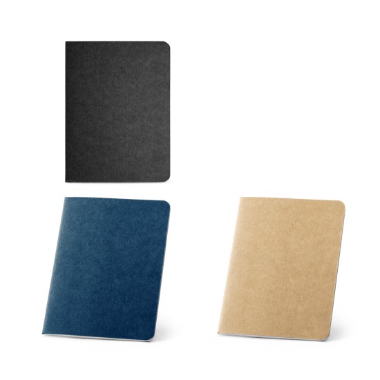 Caderno B7 de capa flexível em cartão kraft reciclado com 60 páginas lisas recicladas Personalizado