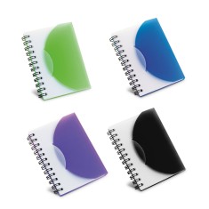 Caderno A7 em PP com folhas lisas Personalizado