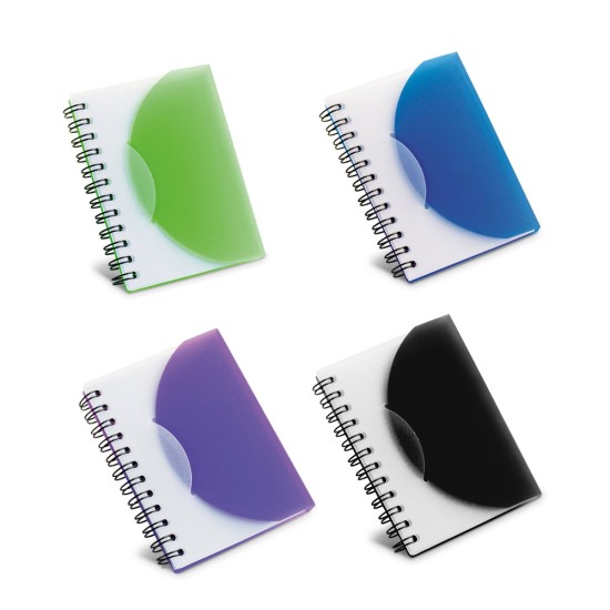 Caderno A7 em PP com folhas lisas Personalizado