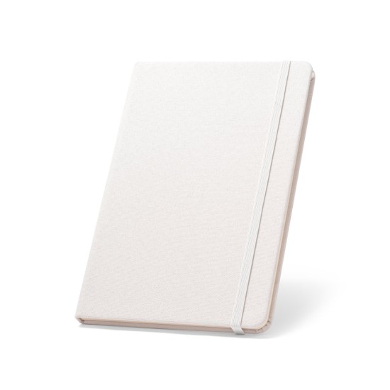 Caderno A5 em PET 100% reciclado com tratamento antibacteriano com 160 páginas pautadas Personalizado