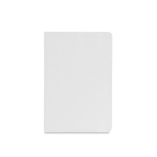Caderno A5 de capa dura em PET 100% reciclado 300D ideal para personalização em sublimação com logotipo