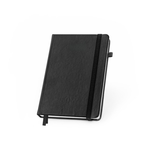 Caderno em PU à base de água com agenda integrada e página pautadas personalizado