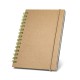 Caderno de bolso espiral de capa dura com 120 páginas pautadas recicladas Personalizado