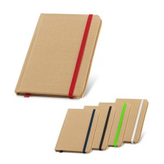 Caderno de bolso de capa dura com 160 páginas lisas recicladas para brinde corporativo