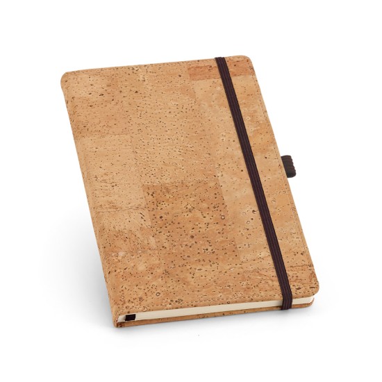 Caderno A5 em cortiça com páginas lisas Personalizado