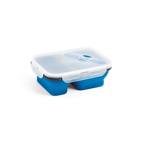 Marmita hermética retrátil em silicone e PP (480 e 760 mL) Personalizada