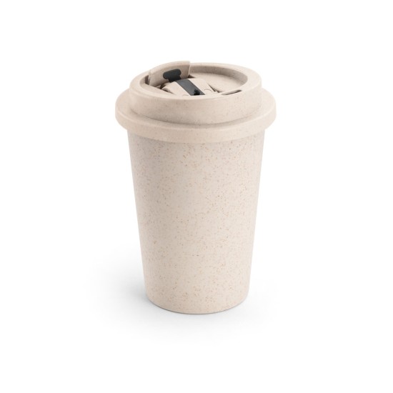 Copo de viagem em fibra de bambu e PP 380 mL Personalizado