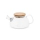 Bule de vidro borossilicato com tampa em bambu 750 mL Personalizado