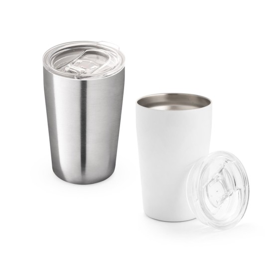 Copo de viagem para sublimação em aço inox de parede dupla térmica, isolada a vácuo 380 mL Personalizado