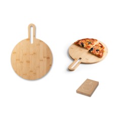 Tábua de servir aperitivos em bambu com pega Personalizada