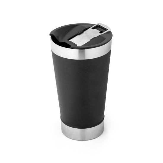 Copo de viagem em aço inox térmico, com parede dupla isolada a vácuo 630 mL Personalizado
