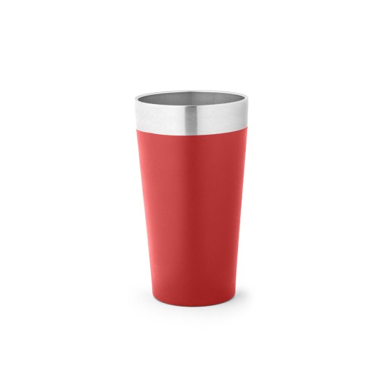 Copo de viagem em aço inox térmico, com parede dupla isolada a vácuo 540 mL Personalizado