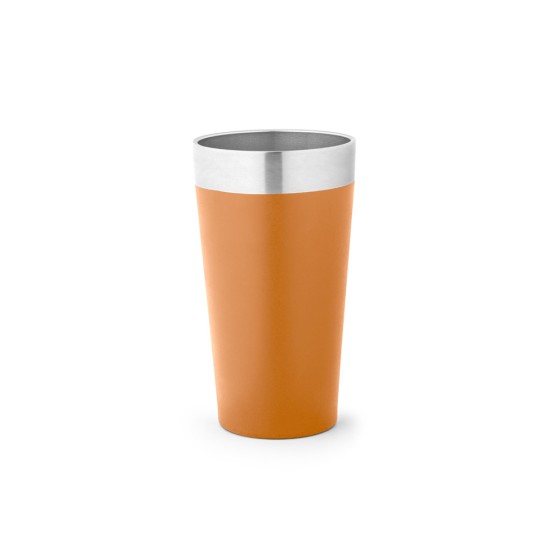 Copo de viagem em aço inox térmico, com parede dupla isolada a vácuo 540 mL Personalizado