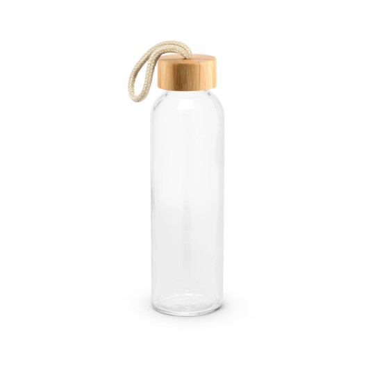 Squeeze para sublimação em vidro, com tampa em bambu 500 mL Personalizado