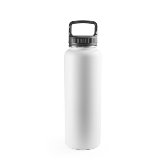 Garrafa esportiva em aço inox 90% reciclado com revestimento em pó e de grande capacidade até 1200 mL Personalizada