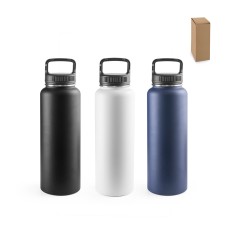Garrafa esportiva em aço inox 90% reciclado com revestimento em pó e de grande capacidade até 1200 mL Personalizada