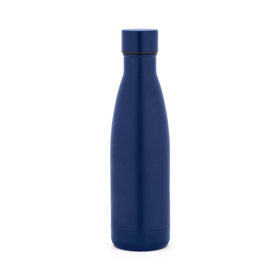 Garrafa térmica em aço inox 90% reciclado com parede dupla, isolada a vácuo e acabamento em mate 520 mL Personalizada