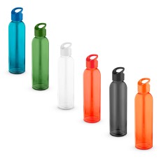 Garrafa em vidro com tampa em PP 500 mL Personalizada