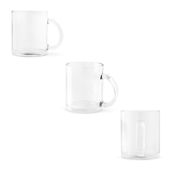 Caneca em vidro para sublimação 350 mL Personalizada