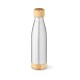 Garrafa em aço inox 90% reciclado de parede dupla térmica, isolada a vácuo com tampa em bambu 800 mL Personalizada
