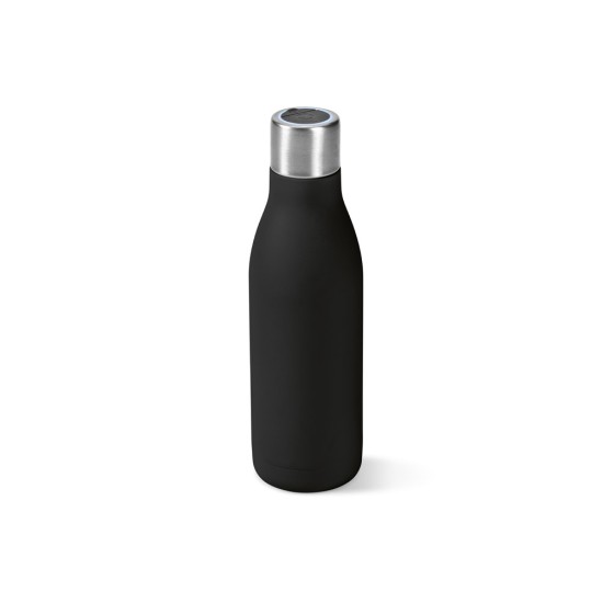 Garrafa em aço inox 90% reciclado de parede dupla térmica com sistema de auto-sanitização UV 500 mL Personalizada