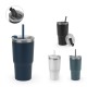 Copo de viagem compacto em aço inox 91% reciclado com parede dupla isolada a vácuo e acabamento mate 600 mL Personalizado
