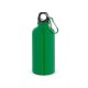 Squeeze esportiva em aço inox, de parede simples e acabamento brilhante com mosquetão 560 mL Personalizado