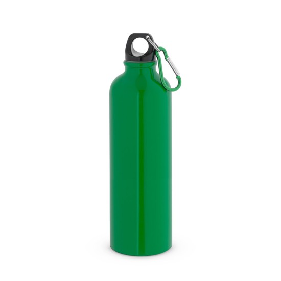 Squeeze esportiva em aço inox de parede simples com mosquetão 790 mL Personalizado