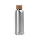 Squeeze em aço inox de parede simples, com tampa em cortiça 760 mL Personalizado