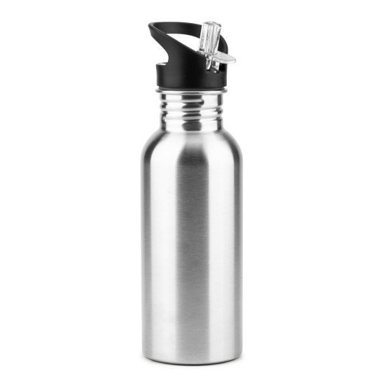 Garrafa em aço inox com parede simples corporativo