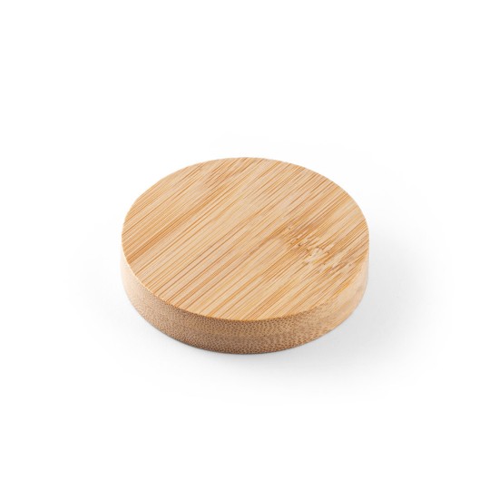 Porta copos em bambu com descapsulador e parte magnética Personalizada