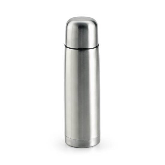 Garrafa em aço inox de parede dupla térmica, isolada a vácuo 500 mL com logotipo