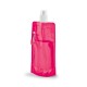 Squeeze dobrável em PE com bico de sistema "push-pull" e acabamento translúcido com mosquetão 460 mL Personalizado