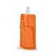 Squeeze dobrável em PE com bico de sistema "push-pull" e acabamento translúcido com mosquetão 460 mL Personalizado