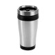 Copo de viagem em aço inox e PP, térmico com parede dupla isolada a ar 420 mL Personalizado