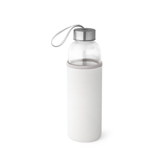 Squeeze em vidro e tampa em aço inox com alça 520 mL Personalizado