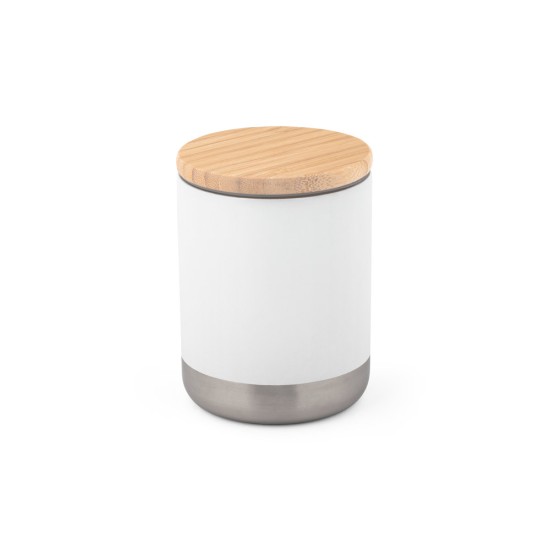 Copo de viagem em aço inox, térmico com parede dupla isolada a vácuo 370 mL Personalizado