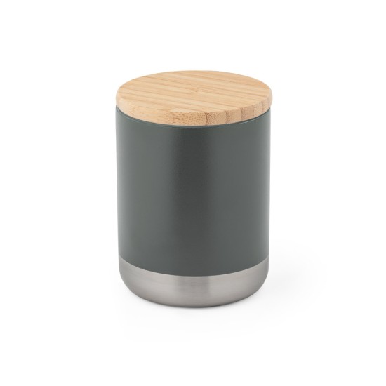 Copo de viagem em aço inox, térmico com parede dupla isolada a vácuo 370 mL Personalizado