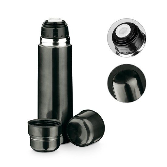 Garrafa em aço inox de parede dupla térmica, isolada a vácuo 750 mL Personalizada