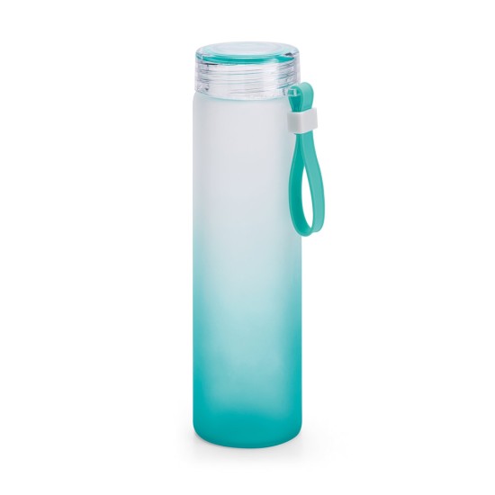 Squeeze em vidro borossilicato e tampa em AS com alça 470mL Personalizado