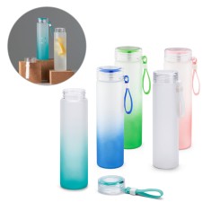 Squeeze em vidro borossilicato e tampa em AS com alça 470mL Personalizado
