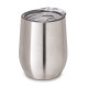 Copo de viagem em aço inox, térmico com parede dupla isolada a vácuo e tampa deslizante 400 mL Personalizado