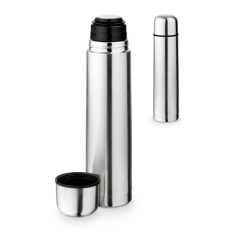 Garrafa em aço inox de parede dupla térmica, isolada a vácuo 1 L Personalizada